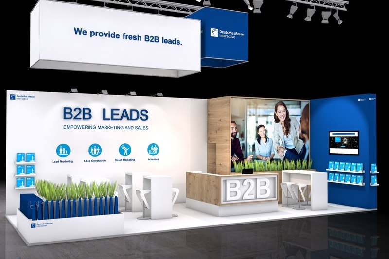 Hannovermesse, 40 m² Eckstand