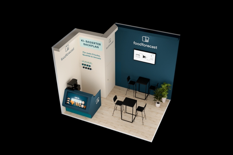 AI Smartly Staged | 18 m² Corner Stand